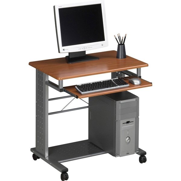 Mayline Mobile Workstation, 29-3/4"x23-1/2"X29-3/4", Medium Cherry MLN945MEC